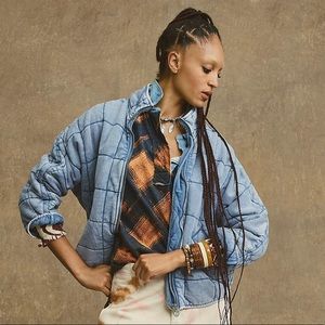 NWOT Free People Dolman Quilted Jacket